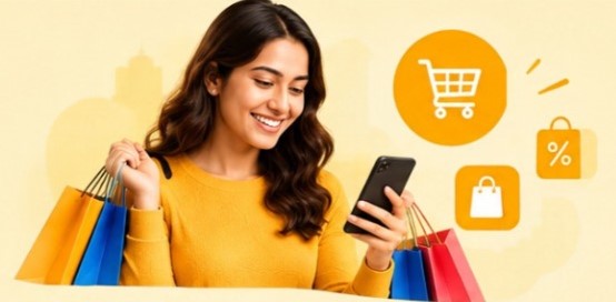 Customer shopping online